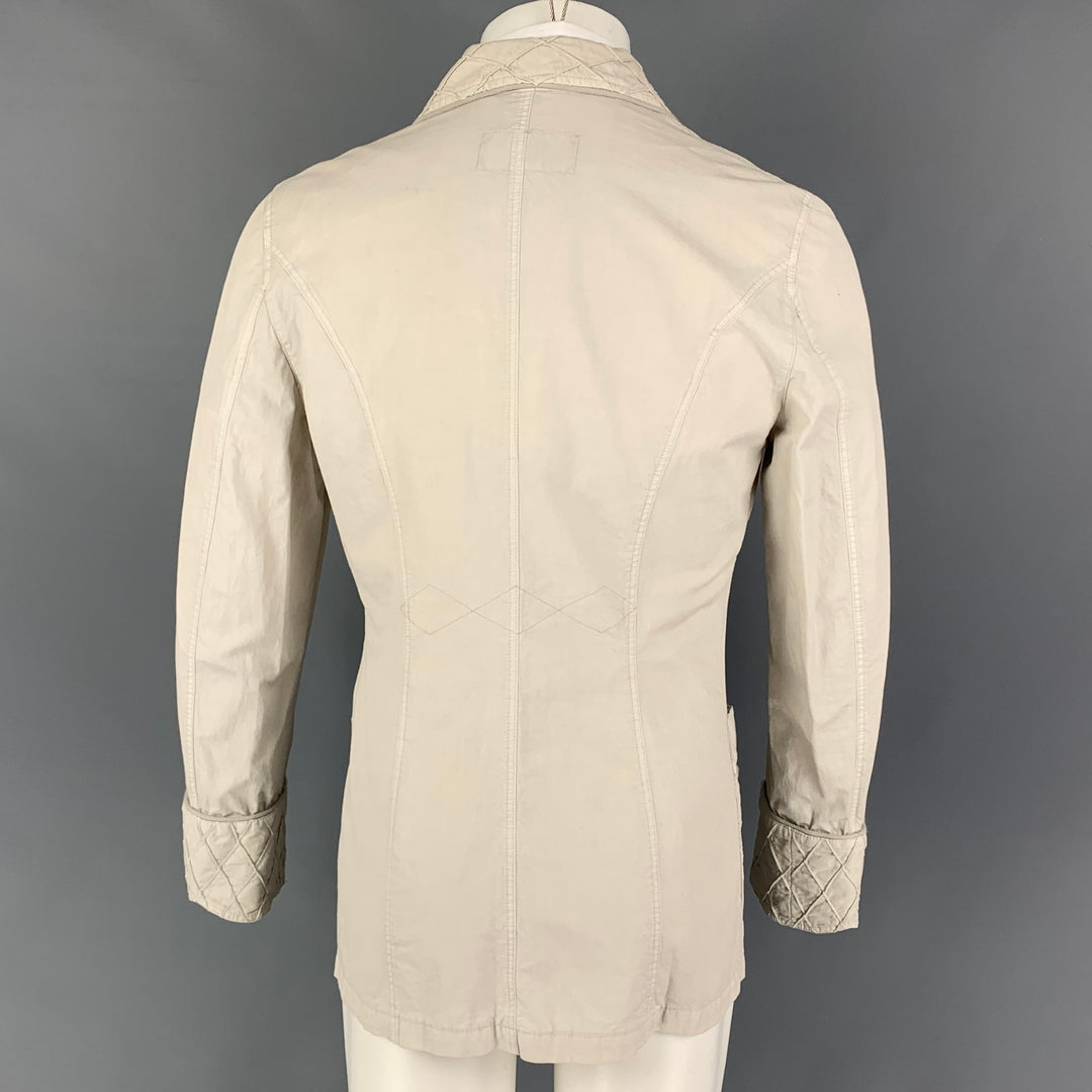VIKTOR & ROLF Size 36 Off White Cotton Single Button Jacket