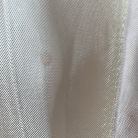DRIES VAN NOTEN Size S White Viscose Blend French Cuff Long Sleeve Shirt