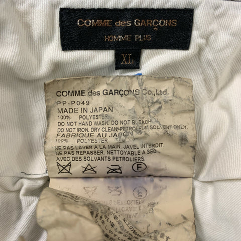 COMME des GARCONS HOMME PLUS Size XL Black Polyester Dress Pants