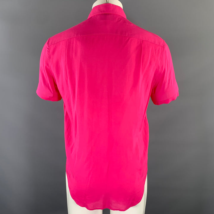 SAINT LAURENT Size S Pink Short Sleeve Shirt