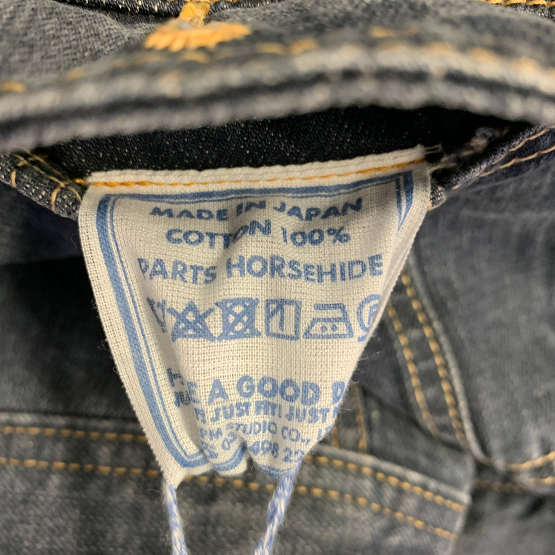45rpm Size XL Indigo Wash Cotton Denim Trucker Jacket