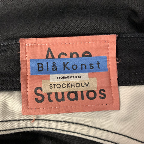 ACNE Size 31 Black Cotton Slim Fit Jeans