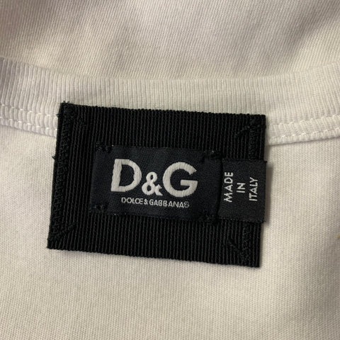 D&G by DOLCE & GABBANA Size S Red White Blue Flag Tank