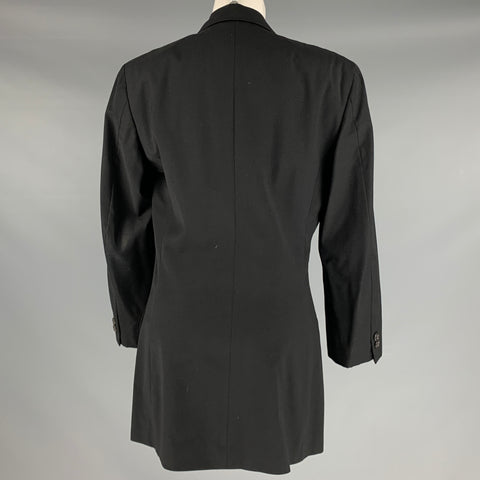 COMME des GARCONS 1980s Size S Black Wool Peak Lapel Blazer