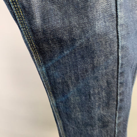 JUNYA WATANABE Size M Navy Contrast Stitch Cotton Cropped Jeans