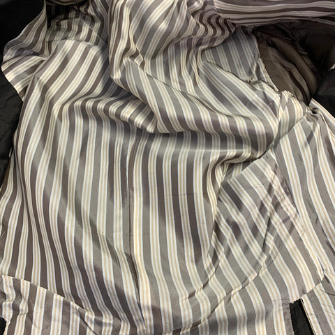 ERMENEGILDO ZEGNA Veste sport en twill de soie et lin marron taille 44 Regular