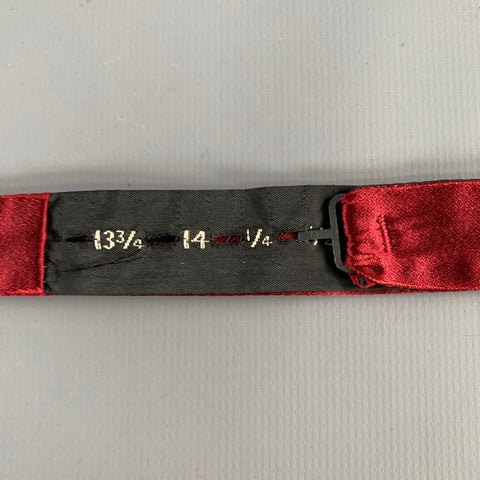 CHRISTIAN DIOR Burgundy Silk Bow Tie