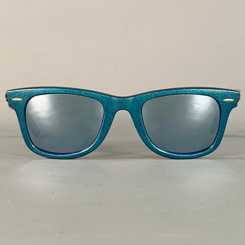 RAY-BAN COSMO COLLECTION One Size Blue Glitter Acetate Mirrored Sunglasses