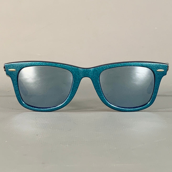 RAY-BAN COSMO COLLECTION One Size Blue Glitter Acetate Mirrored Sunglasses