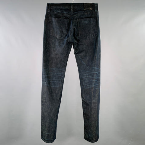 J BRAND Size 32 Clean Kane Indigo Twill Cotton Straight Five Pockets Jeans