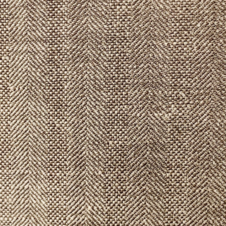 BRUNELLO CUCINELLI Size 38 Brown Herringbone Linen Wool Silk Peak Lapel Suit