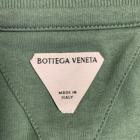 BOTTEGA VENETA Size XL Green Cotton Crew Neck T-shirt