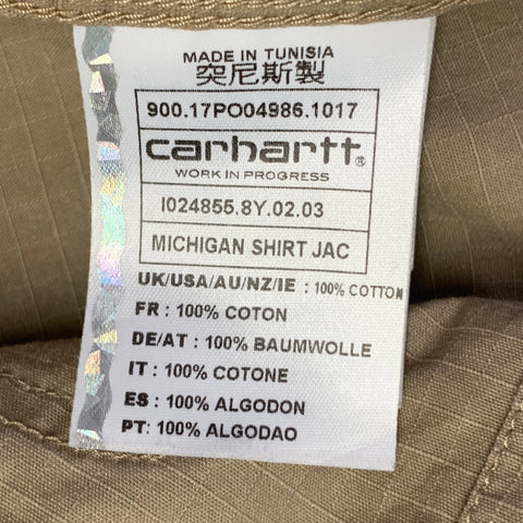 CARHARTT Siize S Michigan Tan Cotton Shirt Jacket