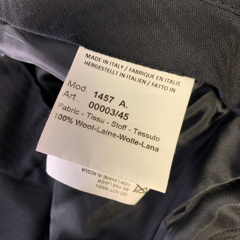 PAUL SMITH Costume Homme Taille 40R Laine Bleue Revers Crantés
