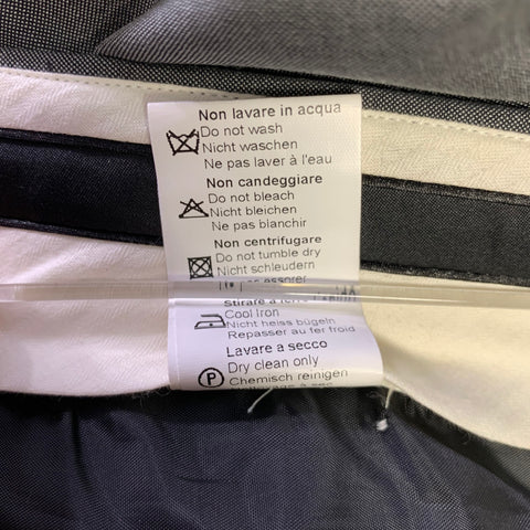 PAUL SMITH Size 30 Gray Wool Mohair Zip Fly Dress Pants