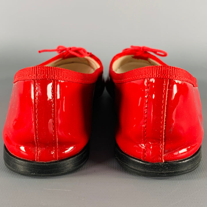 REPETTO Size 6.5 Red Patent Leather Ballet Flats