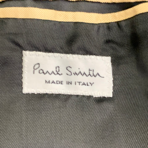 PAUL SMITH Size M Black Leather Quilted Biker Jacket