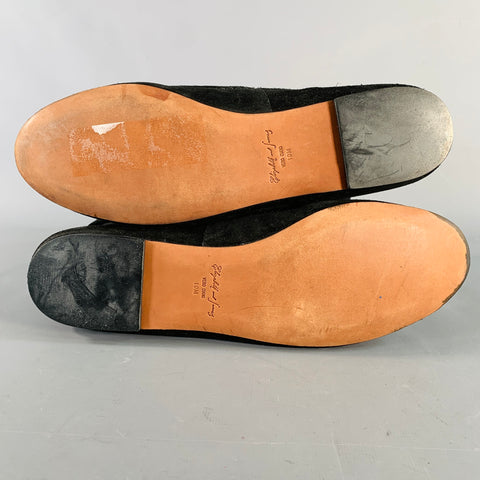 ELIZABETH and JAMES Size 10 Black Suede Moccasin Boots