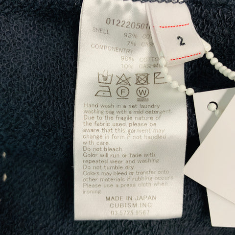 VISVIM -Pantalones deportivos DMGD- Talla S Pantalones casuales con cordón de algodón lavado negro