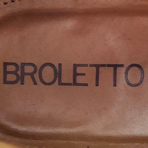BROLETTO Size 11 Black Patent Leather Side Zipper Boots
