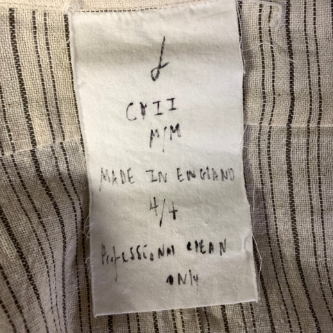 CYII Size M Cream Olive Stripe Dagger Long Sleeve Shirt