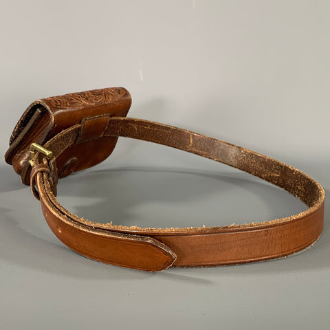 RALPH LAUREN Brown Leather Fanny Pack Bags & Leather Goods