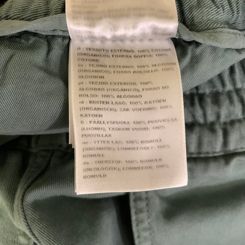 CARHARTT Size M Green Cotton Elastic Waistband Casual Pants