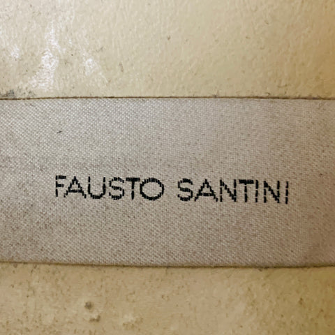 FAUSTO SANTINI Size 10 Brown Leather Lace-Up Shoes