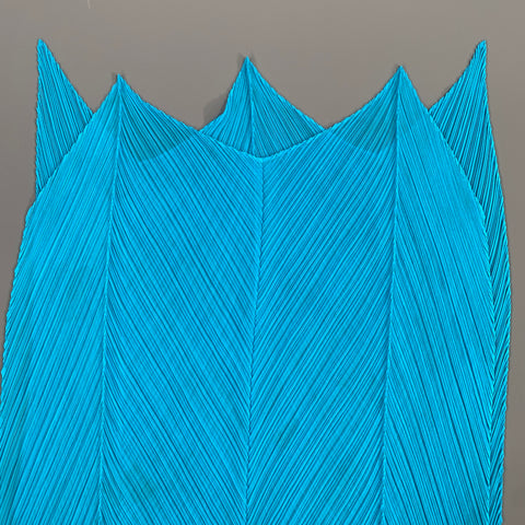 PLEATS PLEASE by ISSEY MIYAKE Blue Pleated Scarves & Shawls