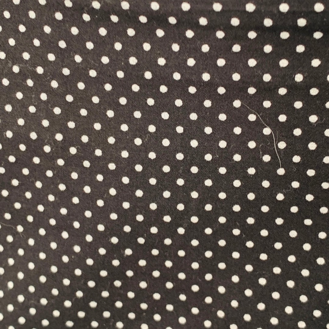 ENGINEERED GARMENTS Size 32 Black White Polka Dot Cotton Zip Fly Shorts