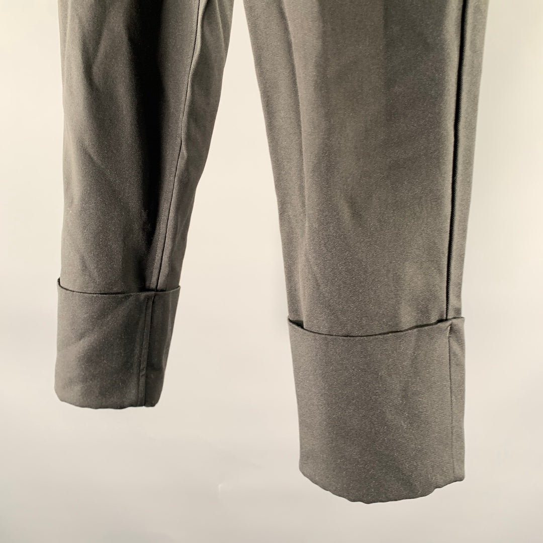 COMME des GARCONS Size 31 Black Cotton Polyester Cuffed Pants