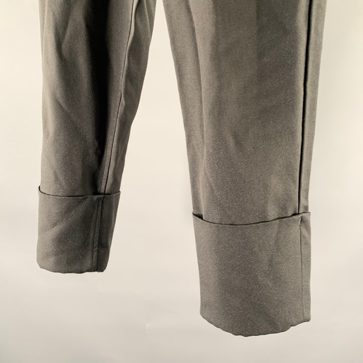 COMME des GARCONS Size 31 Black Cotton Polyester Cuffed Pants
