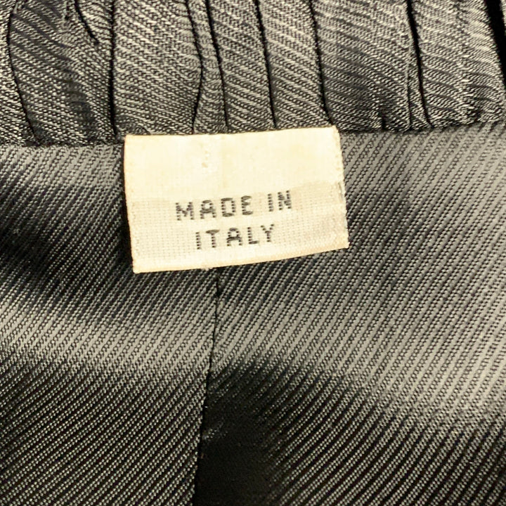 JOHN GALLIANO Size 40 Black Rhinestone Skull Virgin Wool Sport Coat