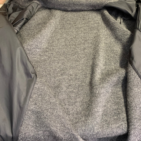 PRADA Size 40 Grey Brown Camouflage Virgin Wool Blend Zip Up Jacket