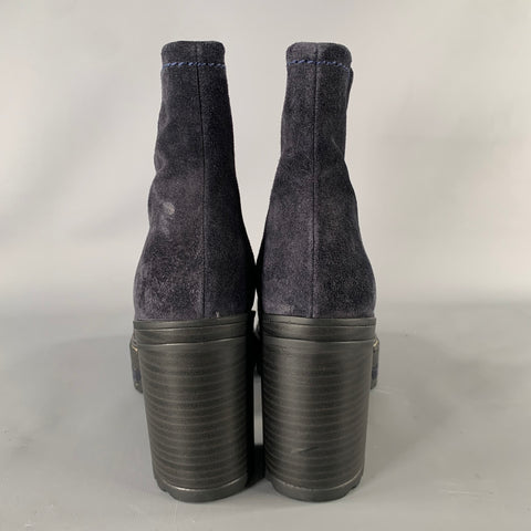 PONS QUINTANA Size 9 Navy Suede 10078 OLIV-B Boots