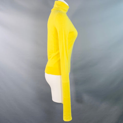 SIES MARJAN Size XS Yellow Alpaca Cashmere Knit Turtleneck Pullover