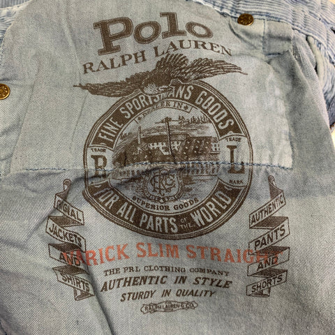 POLO by RALPH LAUREN Size 36 Powder Blue Corduroy Cotton Casual Pants