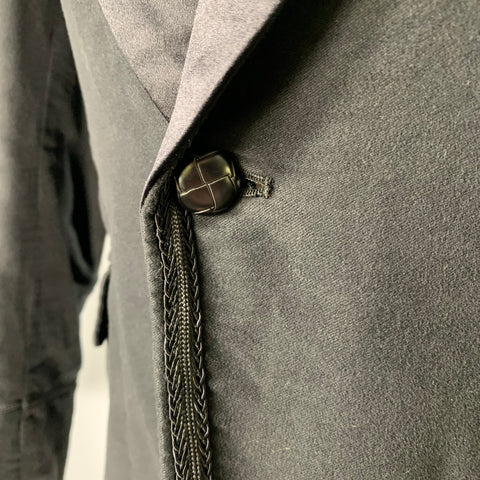 JUNYA WATANABE Size S Black Cotton Wool Shawl Collar Sport Coat