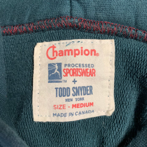 CHAMPION x TODD SNYDER Sweat-shirt à capuche en coton vert forêt Taille M