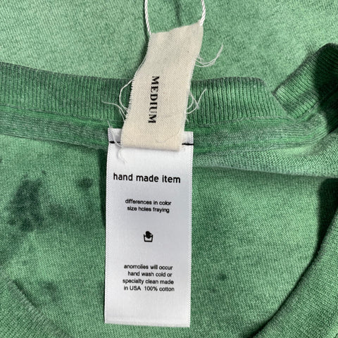 WESTFALL Size M Healing Green Multi Color Graphic Cotton Crew Neck T-shirt