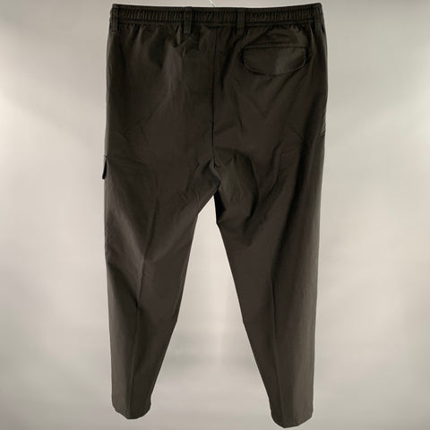 KESTIN Size L Black Nylon Elastane Cargo Casual Pants