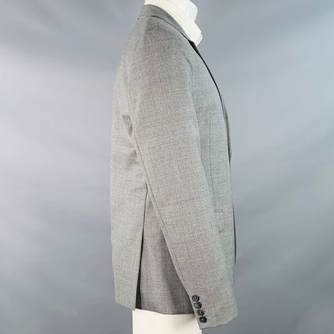 AMI by ALEXANDRE MATTIUSSI Size 40 Grey Wool Notch Lapel Sport Coat