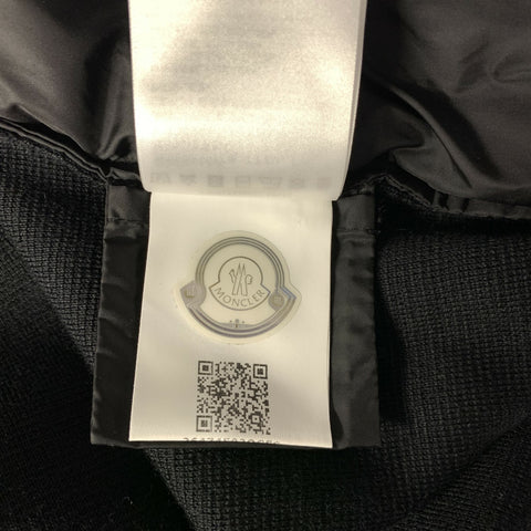 MONCLER Size L Black Polyamide Quilted Down Filled Jacket Outdoor