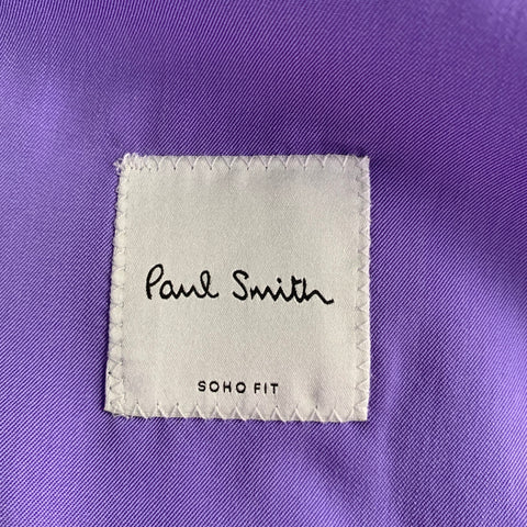 PAUL SMITH Size 36 Soho Fit Purple Lavender Wool Notch Lapel Suit