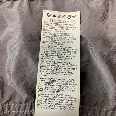 STONE ISLAND Taille L Veste zippée en polyamide métallisé gris