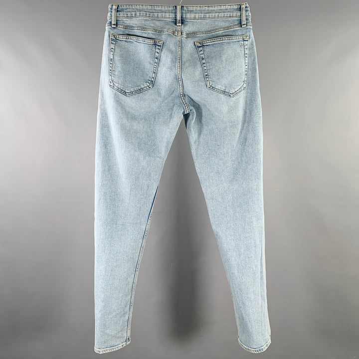 RAG & BONE Size 30 Fit 3 Athletic Light Blue Cotton Blend Jeans