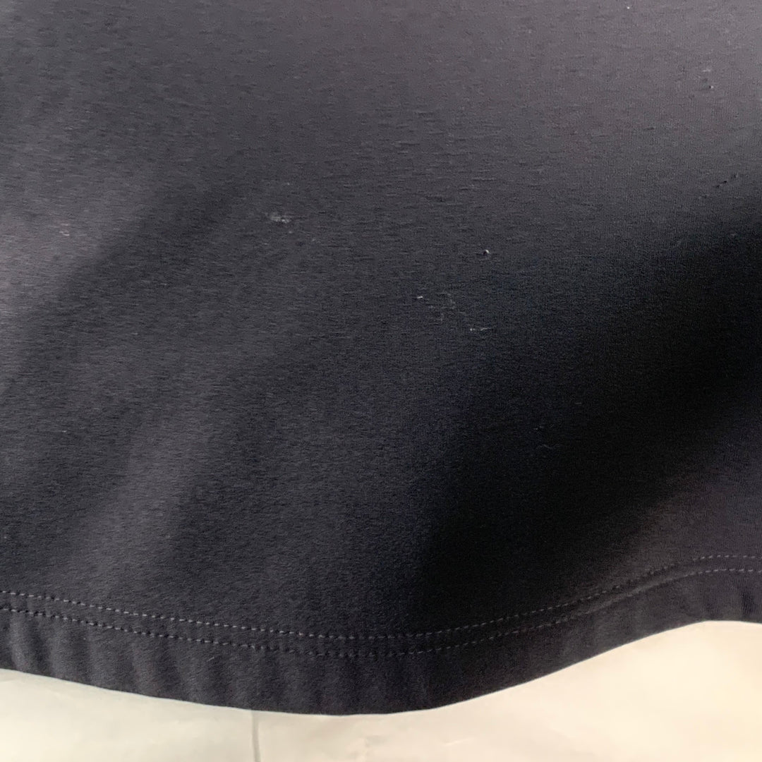 PRADA Size XXL Navy Nylon Blend One Pocket 1/4 Zip Pullover