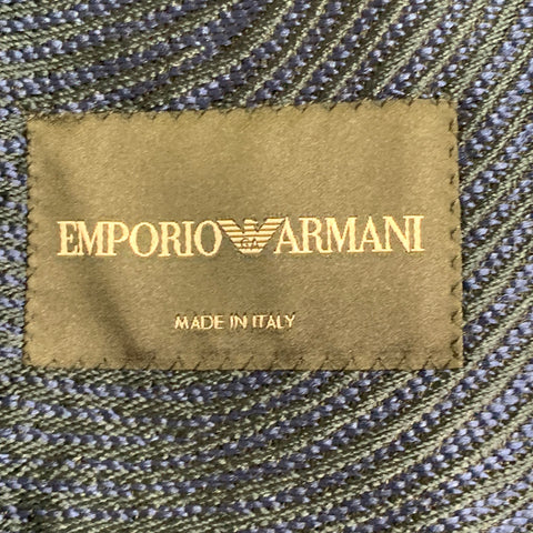Blouson bombardier EMPORIO ARMANI Taille XS Broderies bleu marine et noir