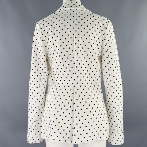 TWINSET ATITUDE Size S White Black Polyester Blend Blazer