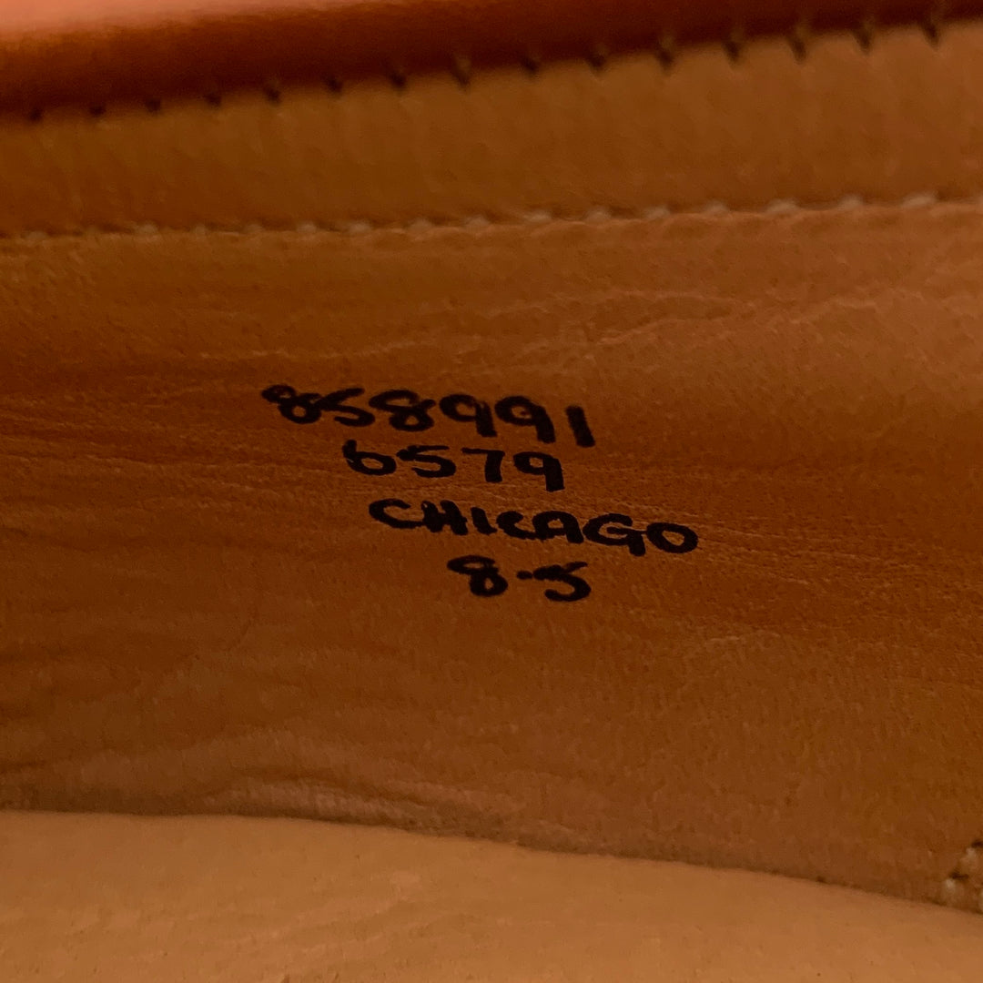 TRICKER'S Size 8.5 -Chicago- Brown Tan Leather Penny Loafers